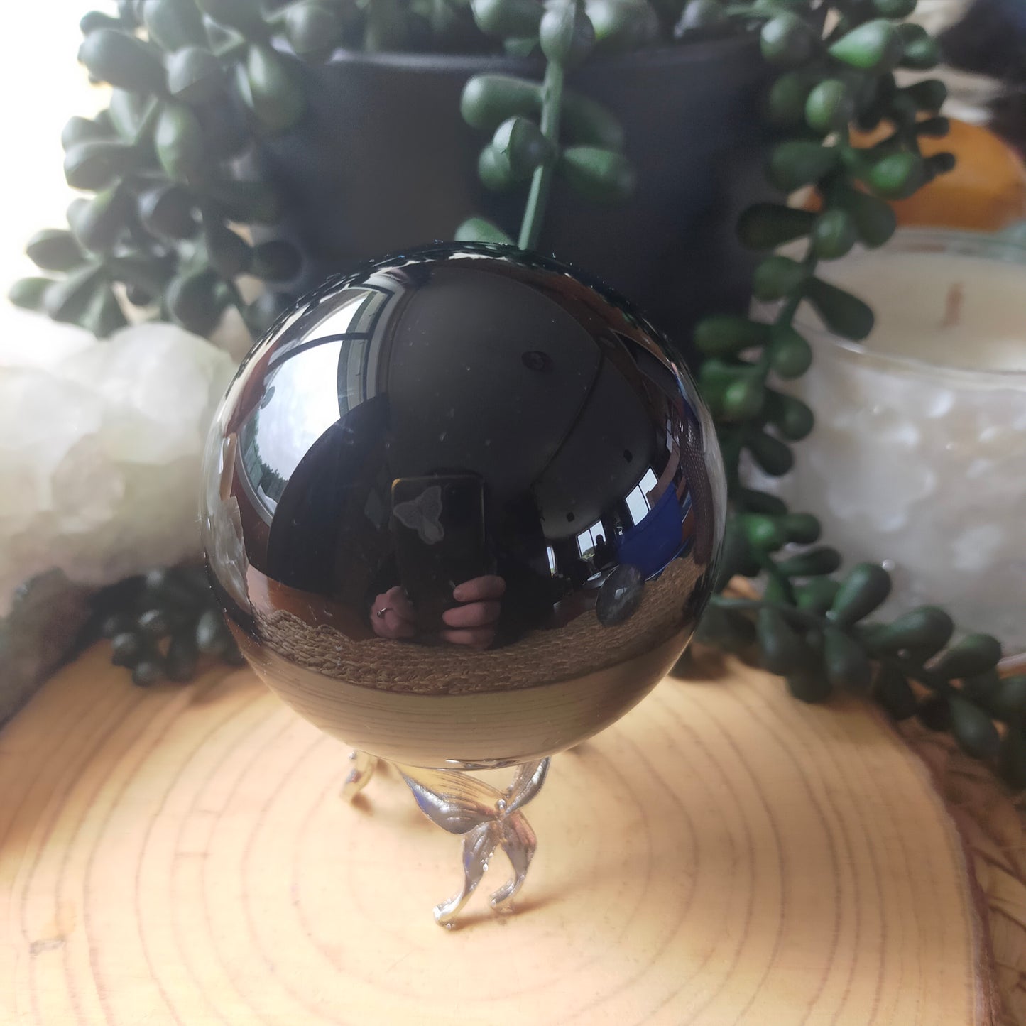 Black Obsidian Sphere