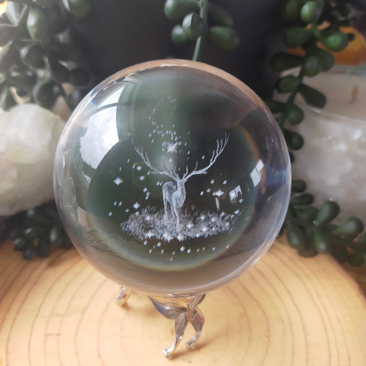 Etched Glass Spheres