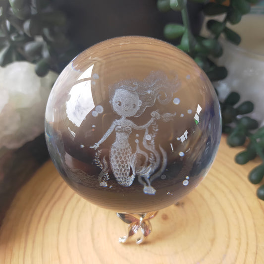 Etched Glass Spheres