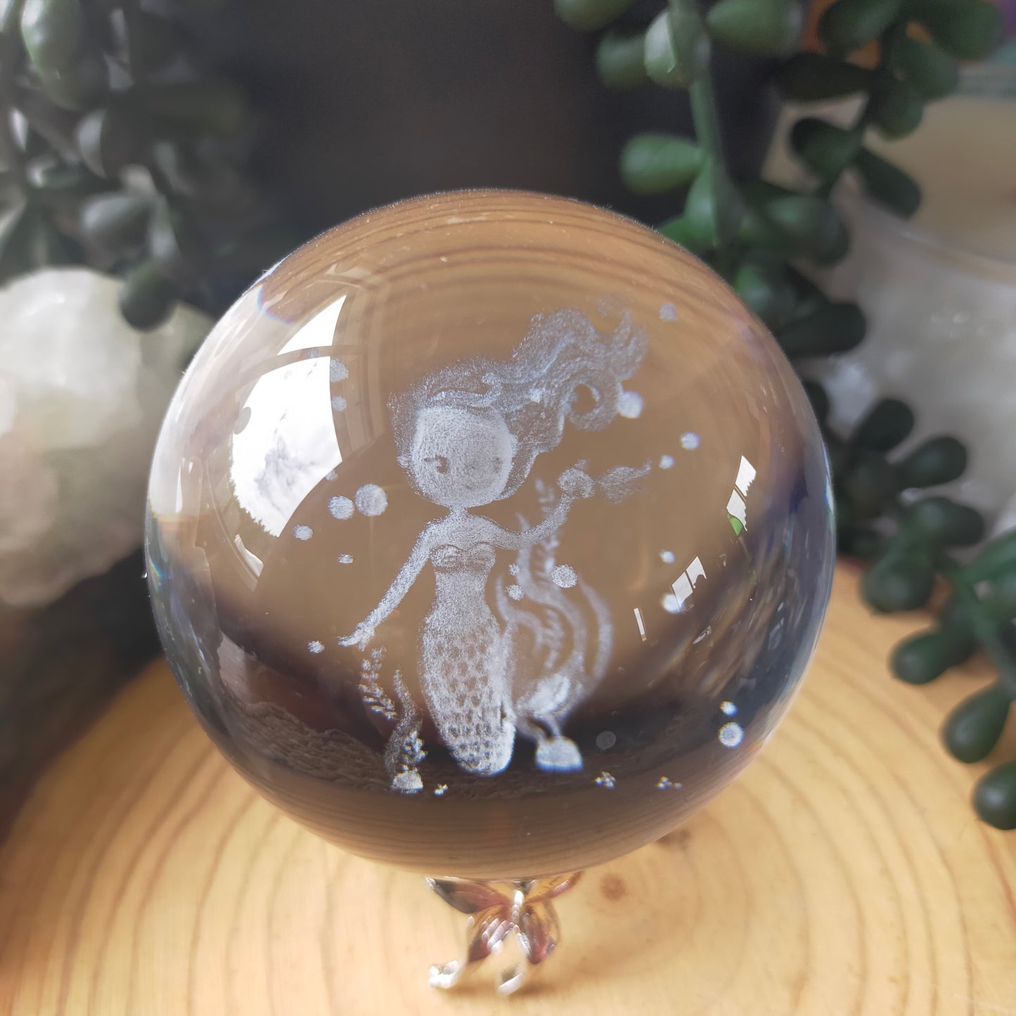 Etched Glass Spheres