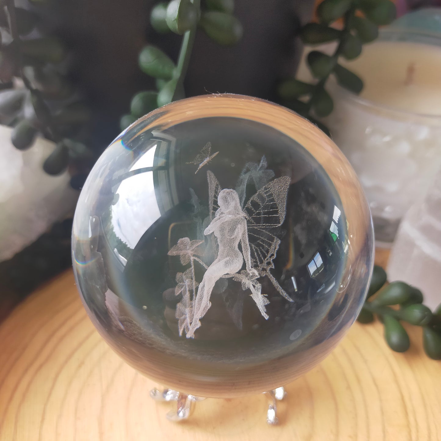 Etched Glass Spheres