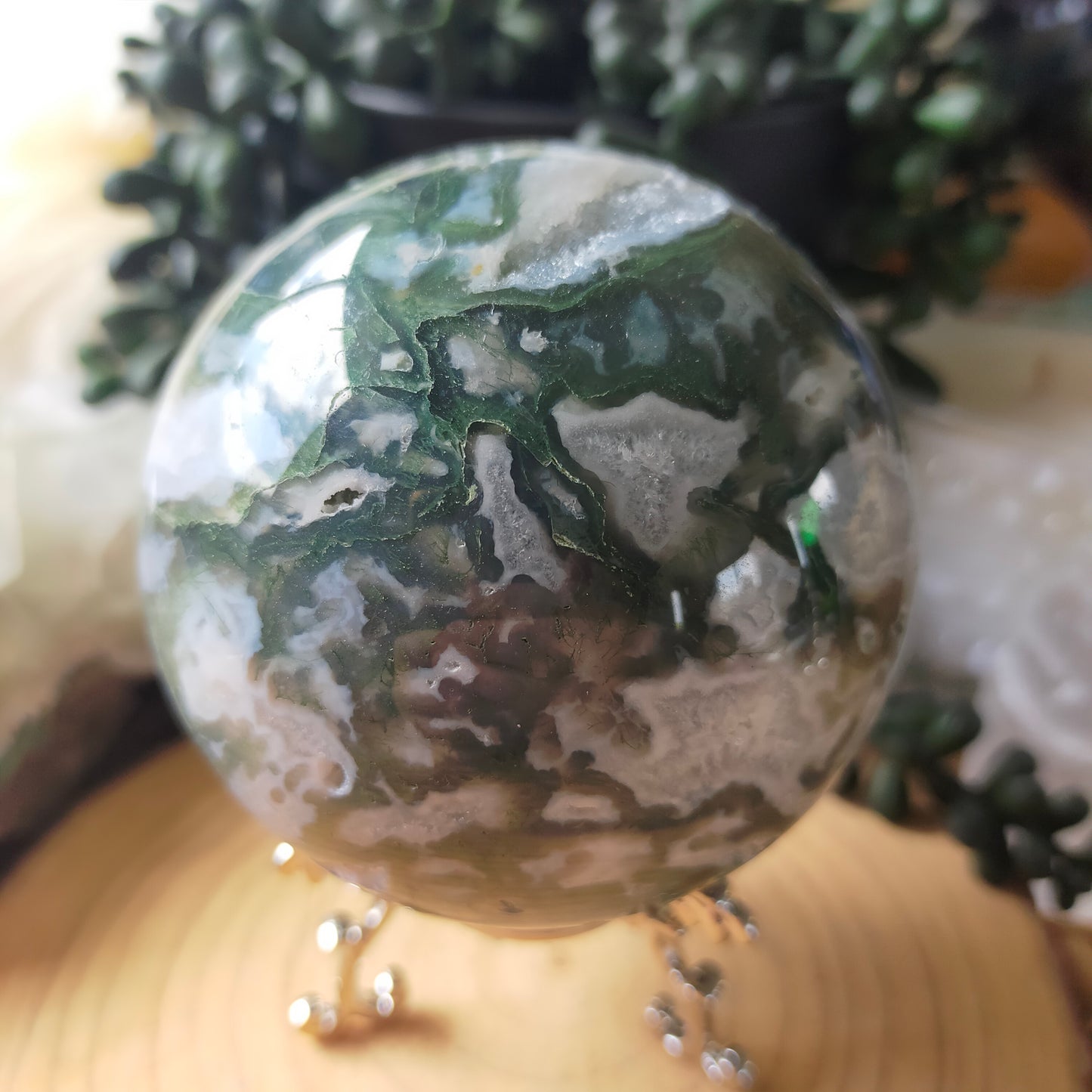 Moss Agate Sphere