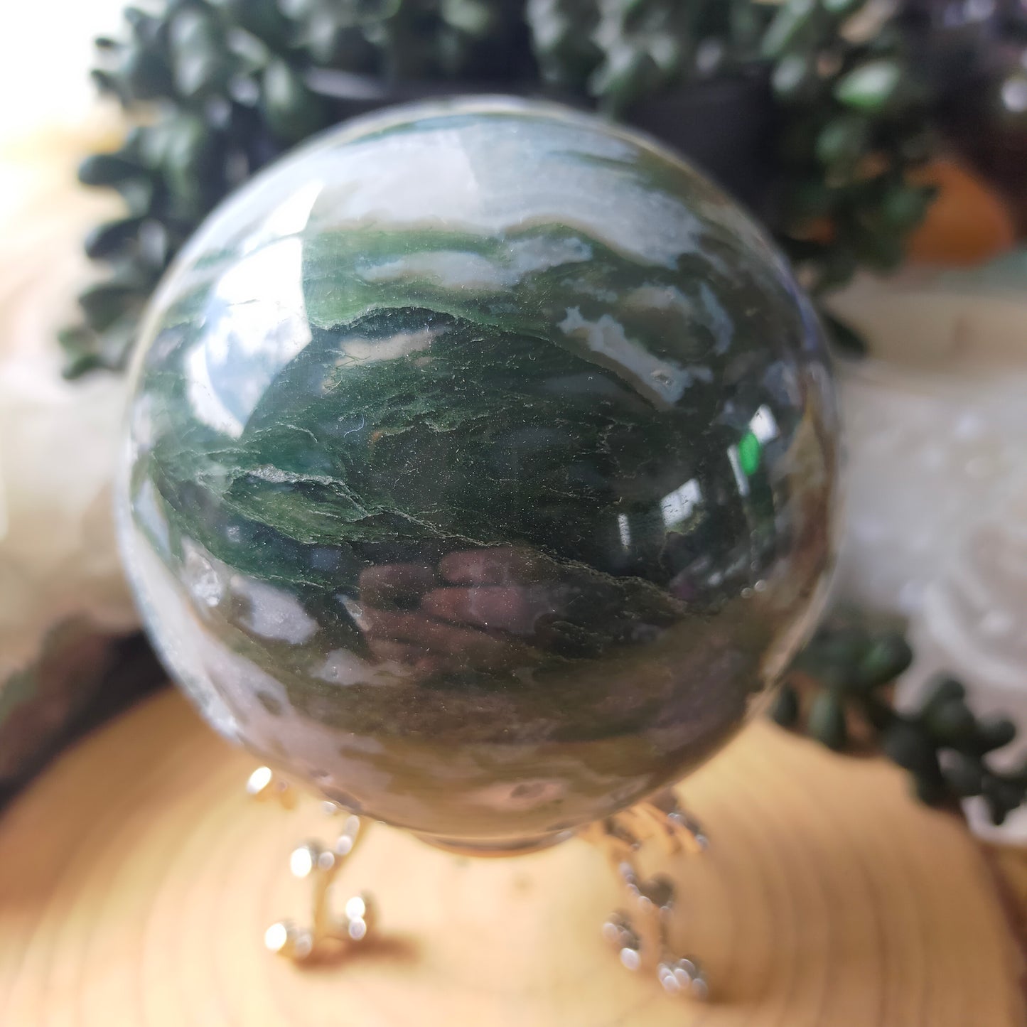 Moss Agate Sphere