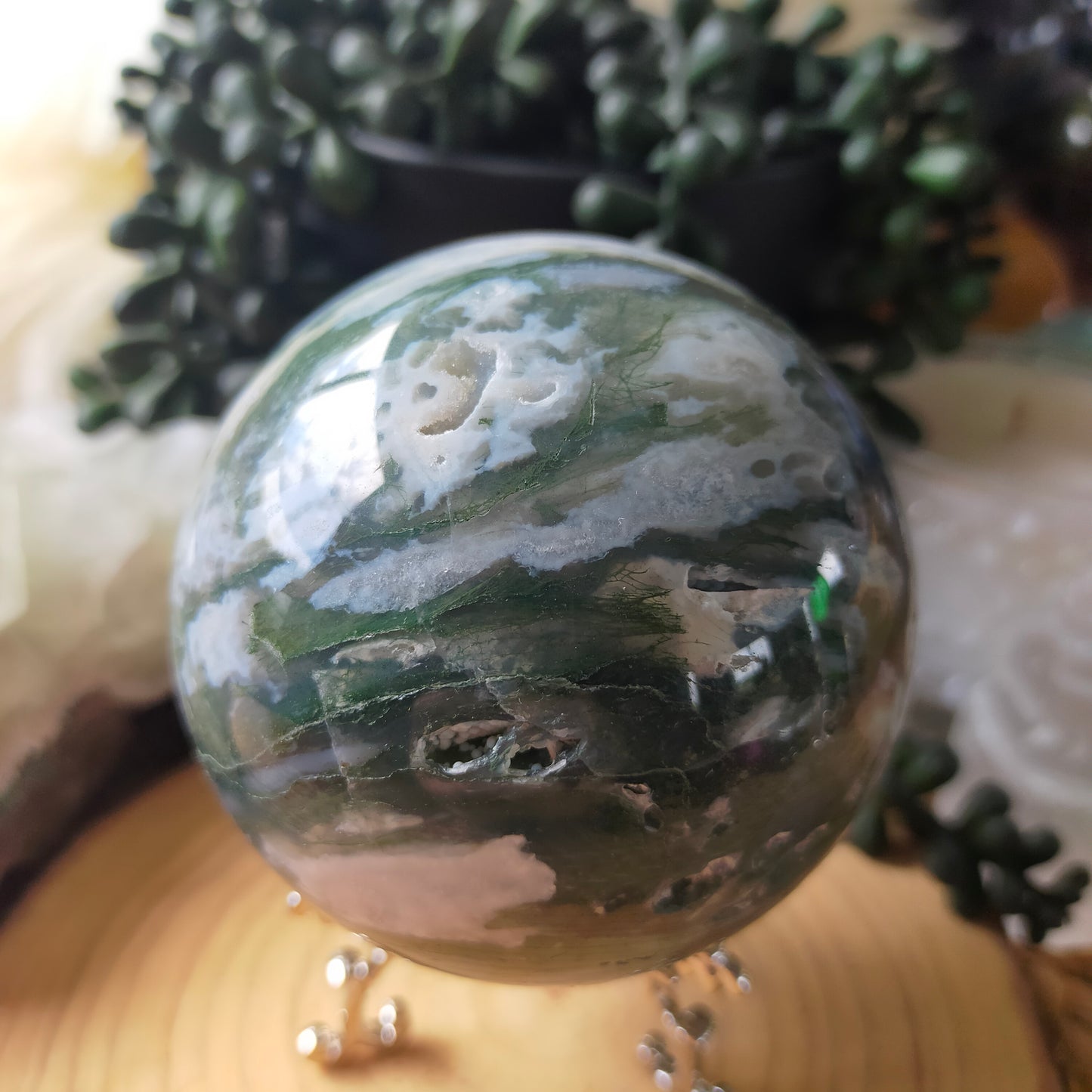 Moss Agate Sphere