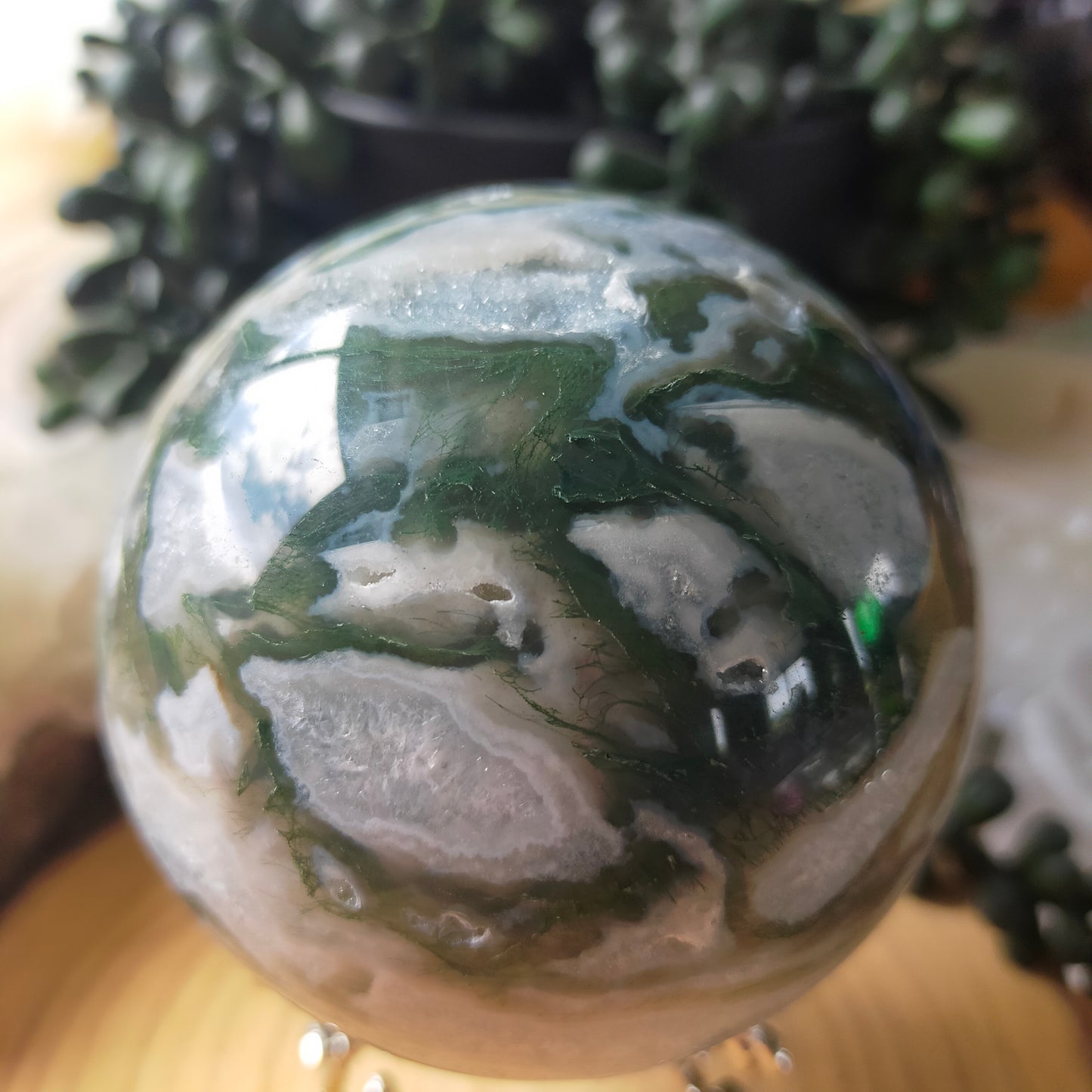 Moss Agate Sphere