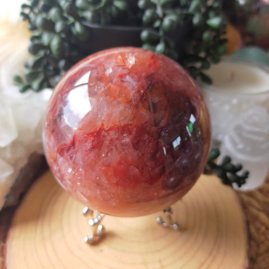 Fire Quartz Sphere