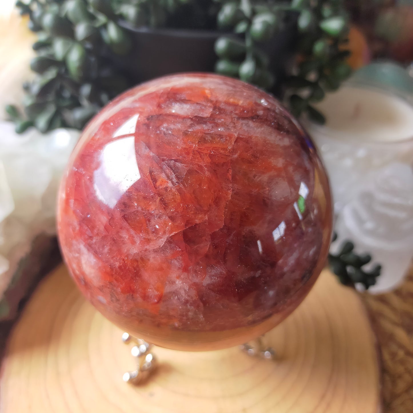 Fire Quartz Sphere