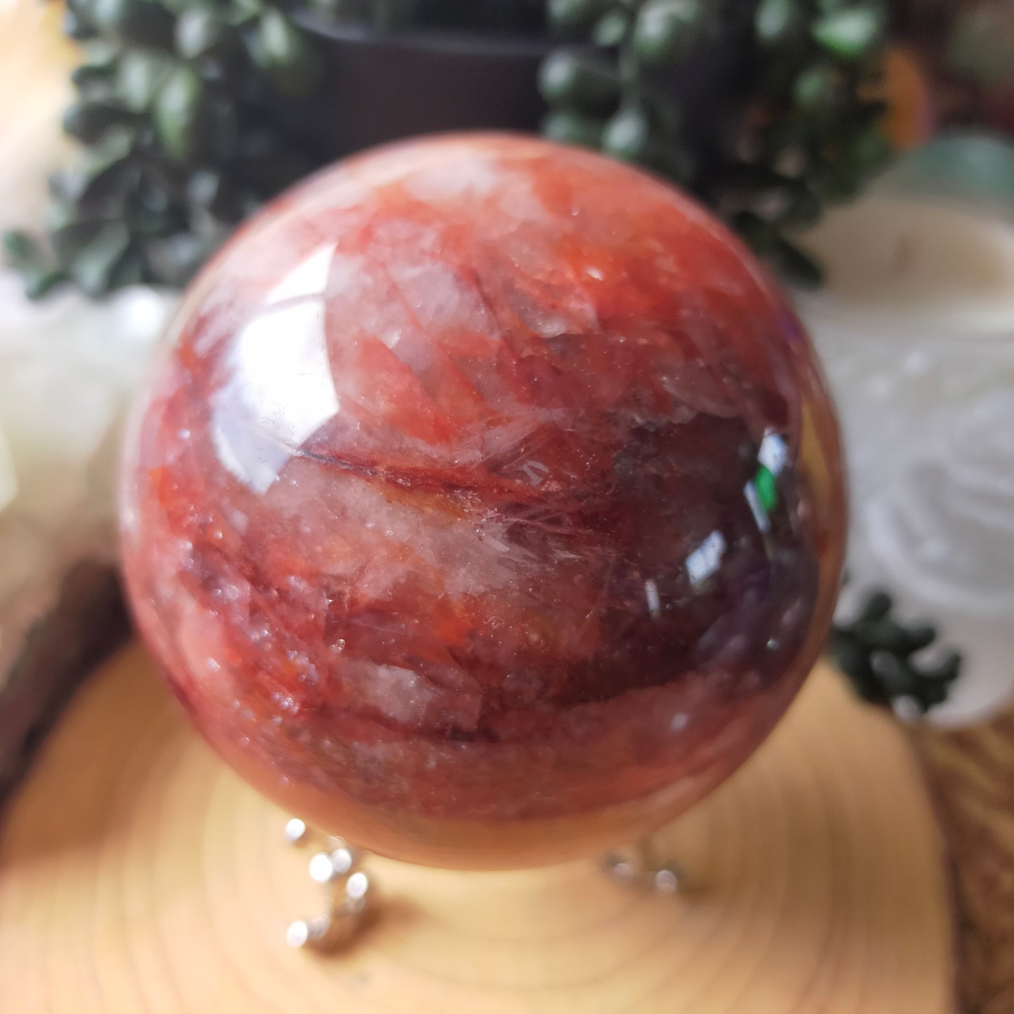 Fire Quartz Sphere