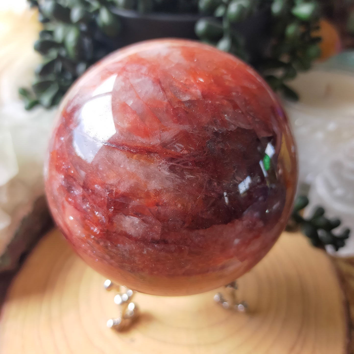 Fire Quartz Sphere