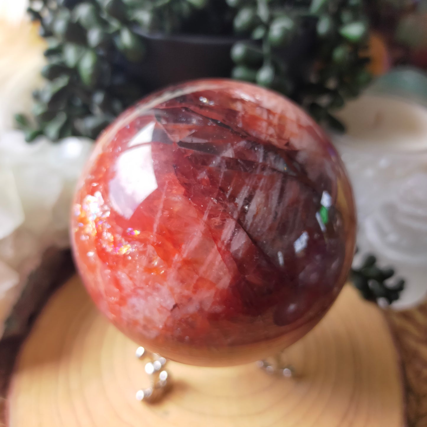 Fire Quartz Sphere