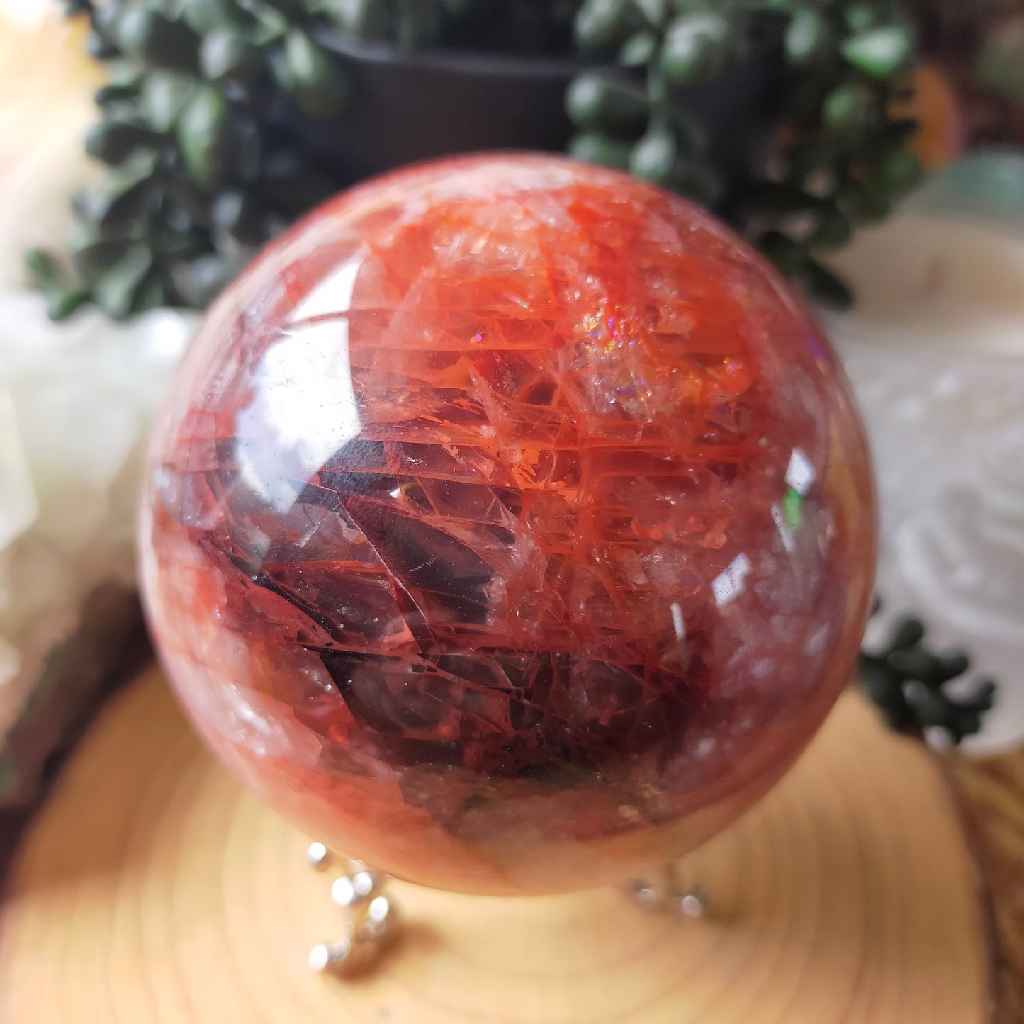 Fire Quartz Sphere