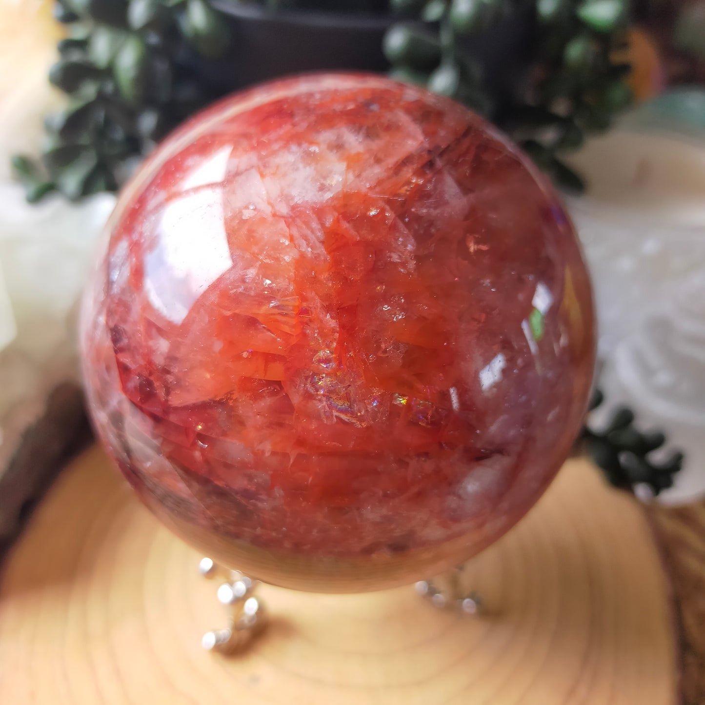 Fire Quartz Sphere