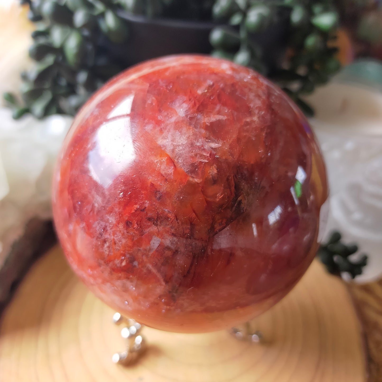 Fire Quartz Sphere