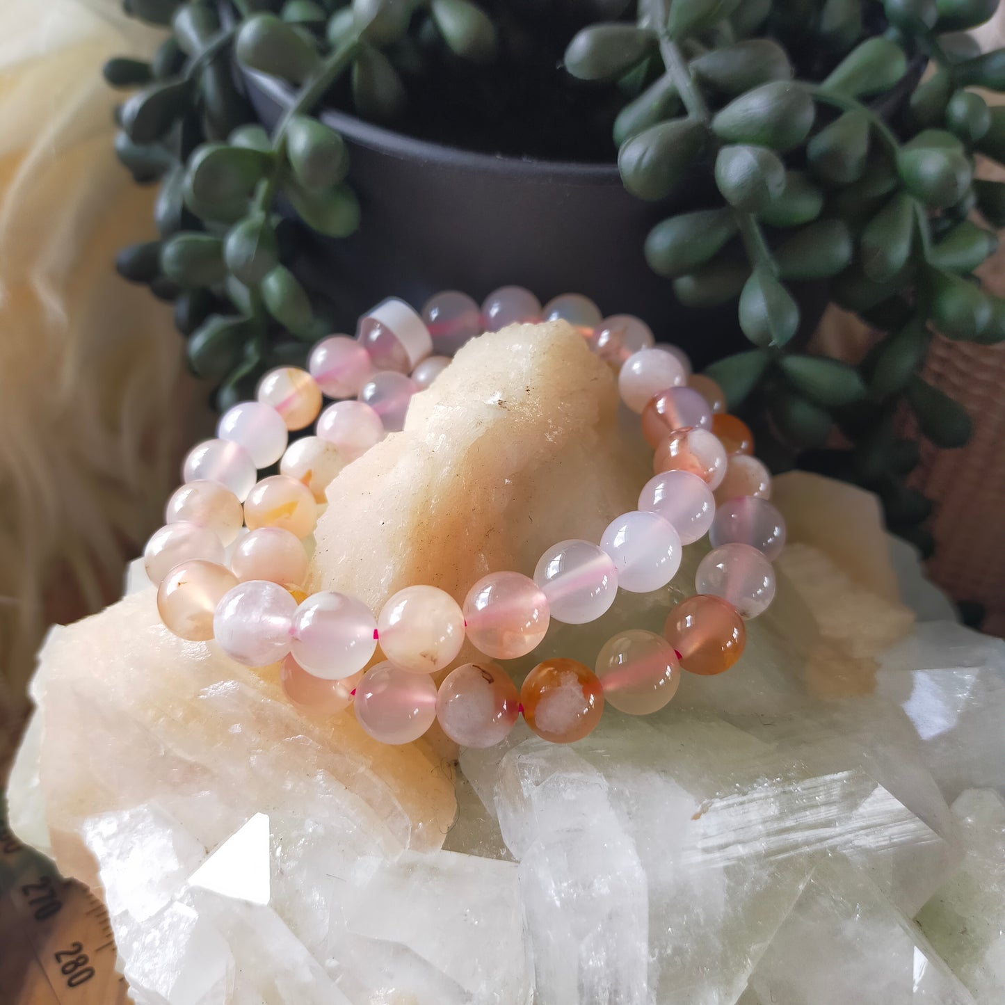 Flower Agate Bracelet