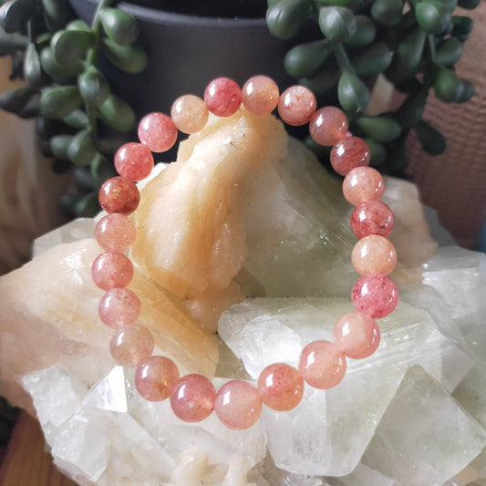 Strawberry Quartz Bracelet