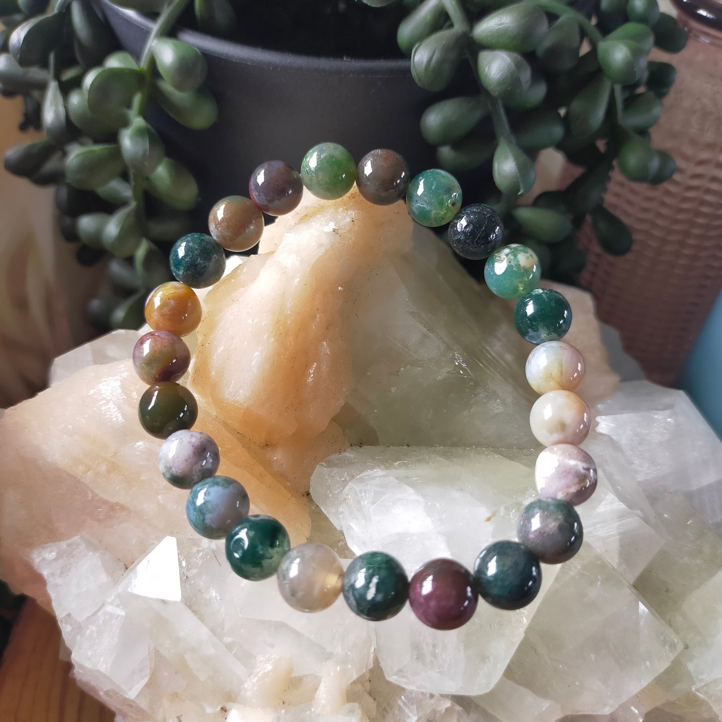 Moss Agate/Ocean Jasper Bracelet