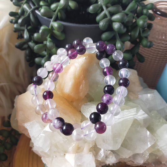 Purple Fluorite Bracelet