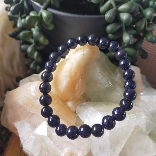 Blue Sandstone Bracelet