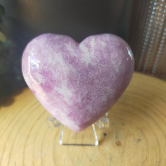 Lepidolite Heart