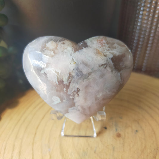 Flower Agate Heart