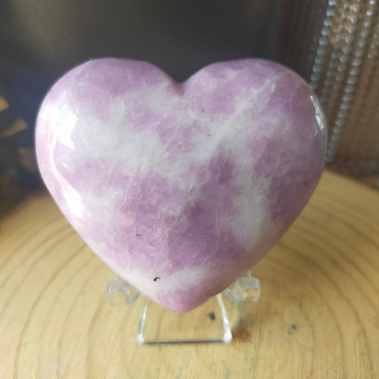 Lepidolite Heart