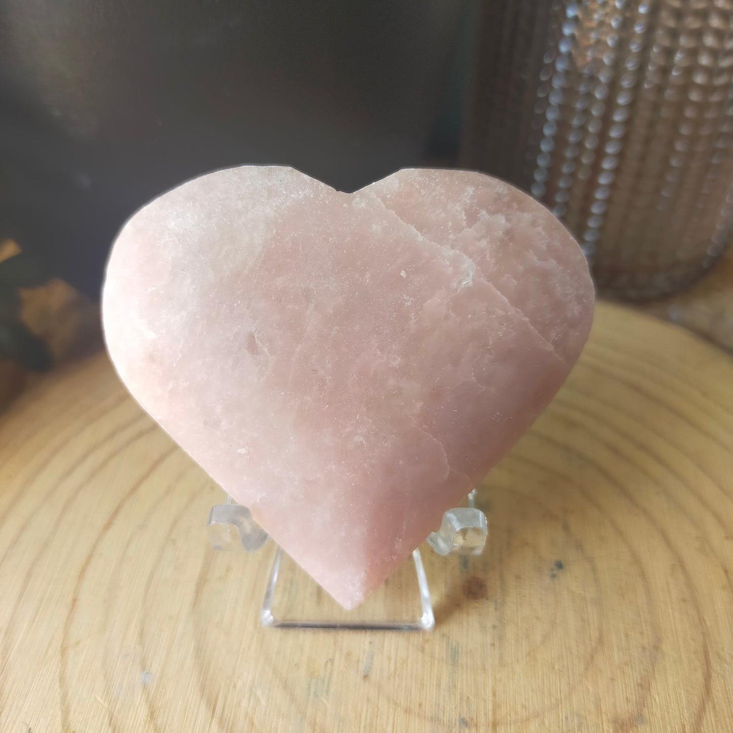 Pink Opal Heart