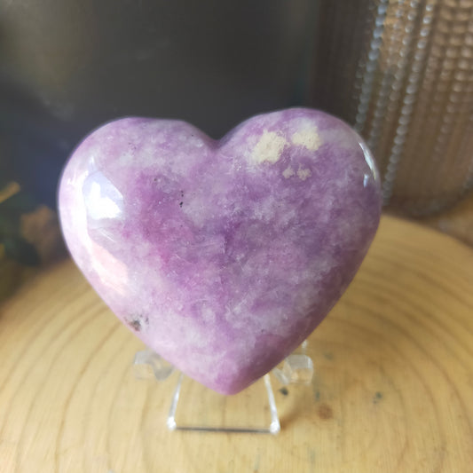 Lepidolite Heart