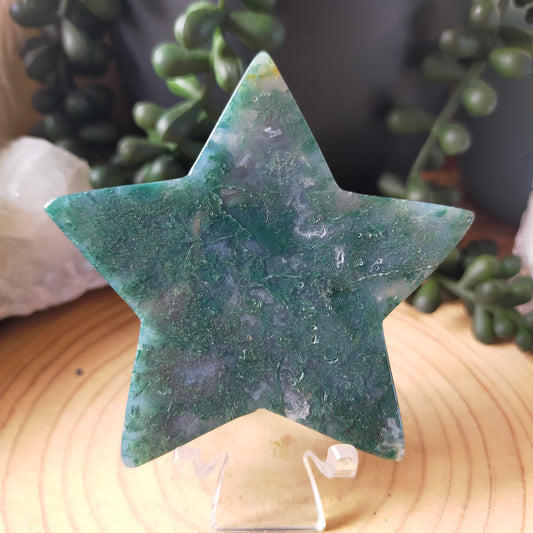 Moss Agate Star