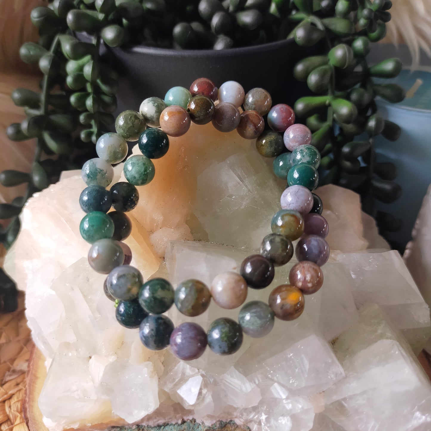 Moss Agate/Ocean Jasper Bracelet