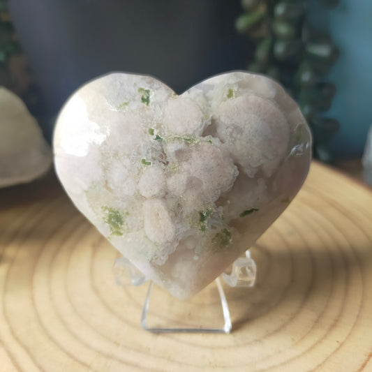 Flower Agate Heart