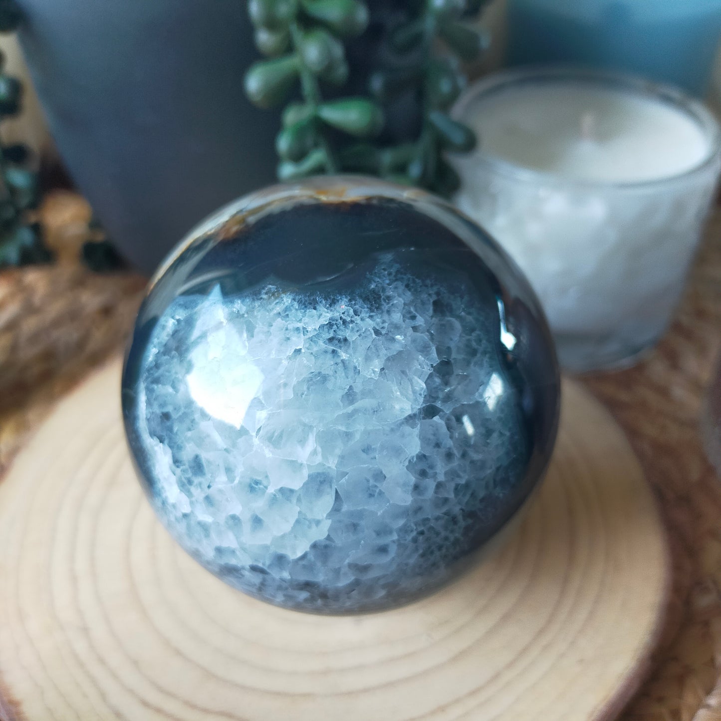 Volcano Agate Sphere