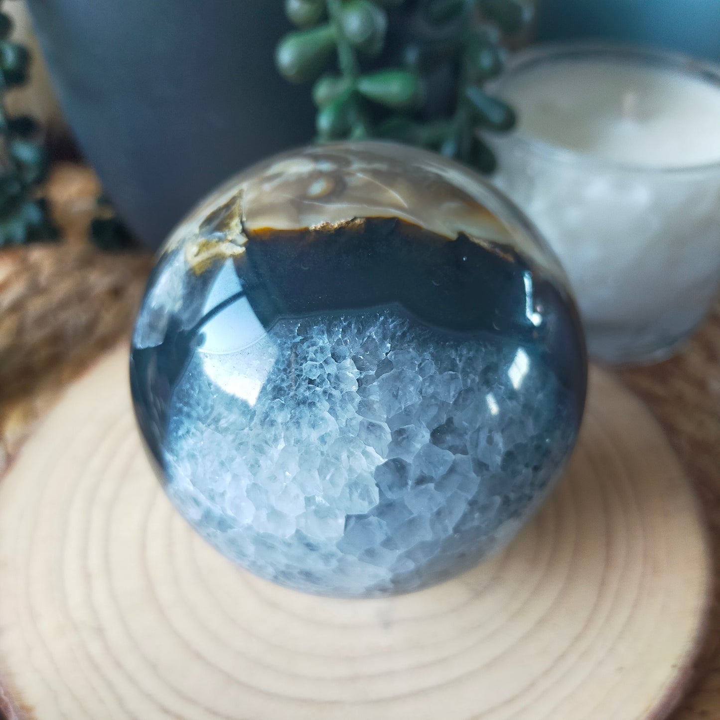 Volcano Agate Sphere