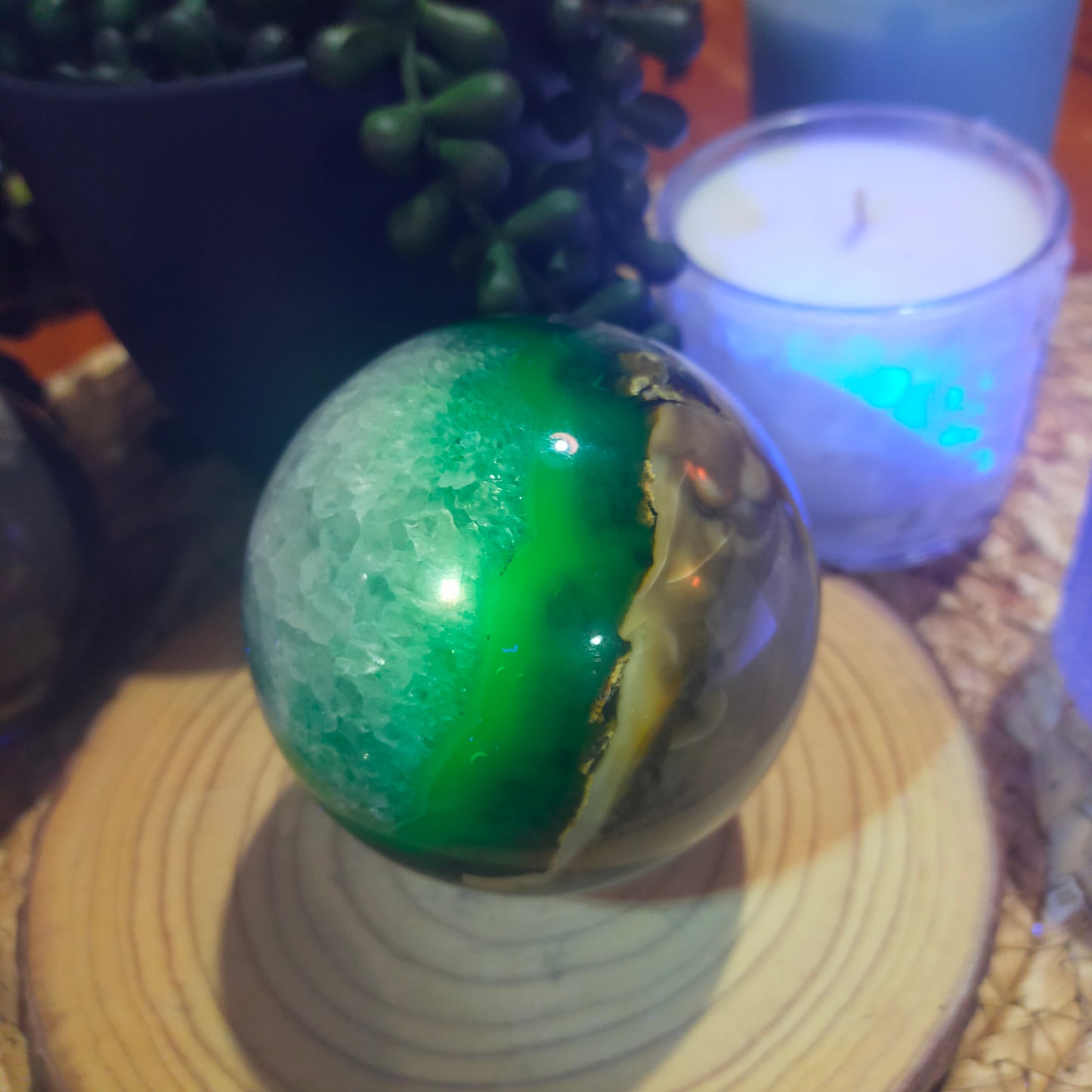 Volcano Agate Sphere