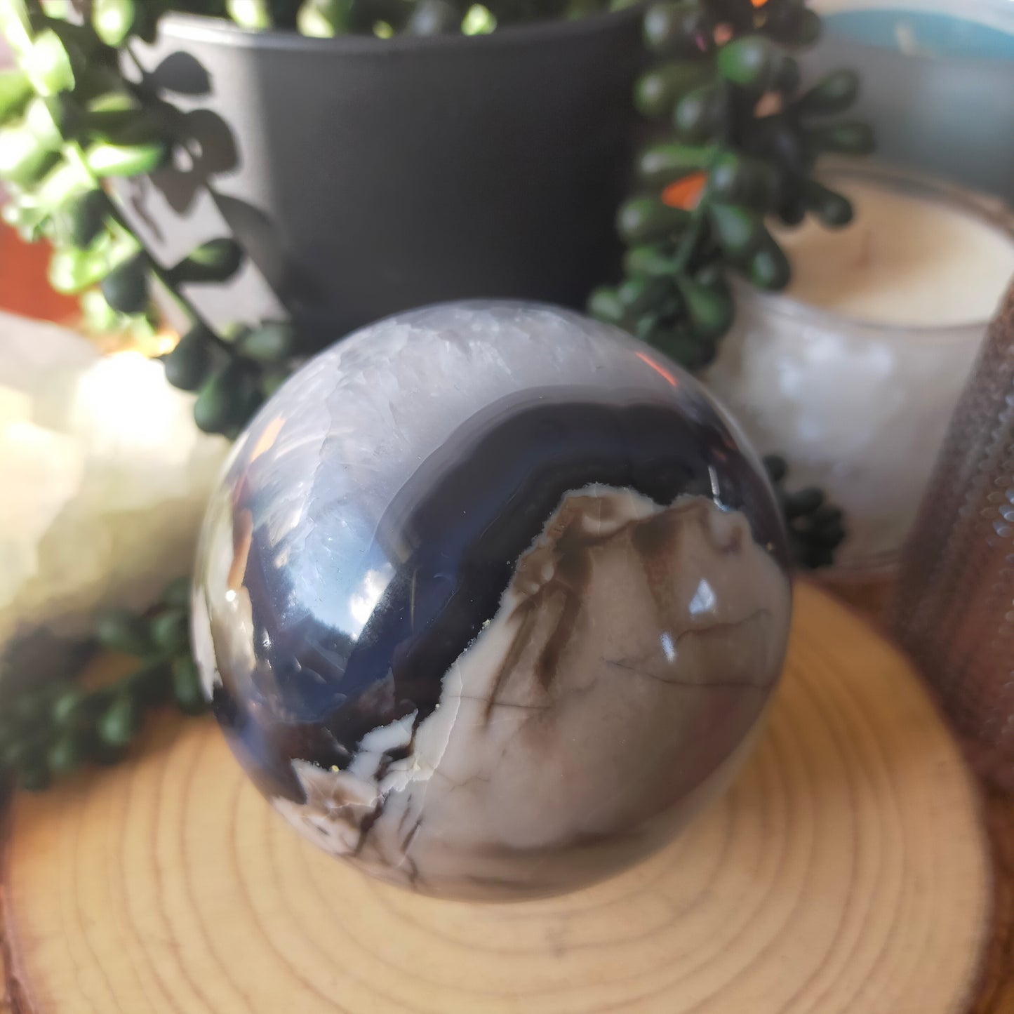 Volcano Agate Sphere