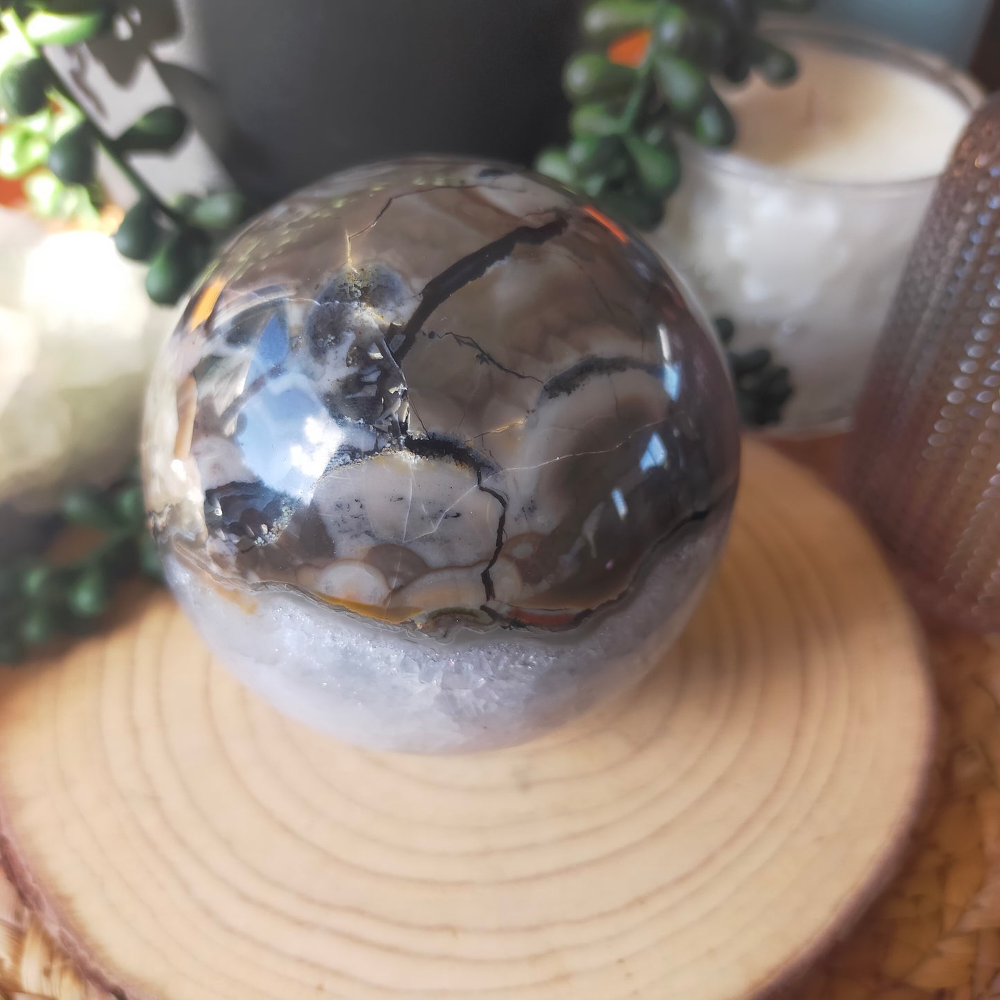 Volcano Agate Sphere