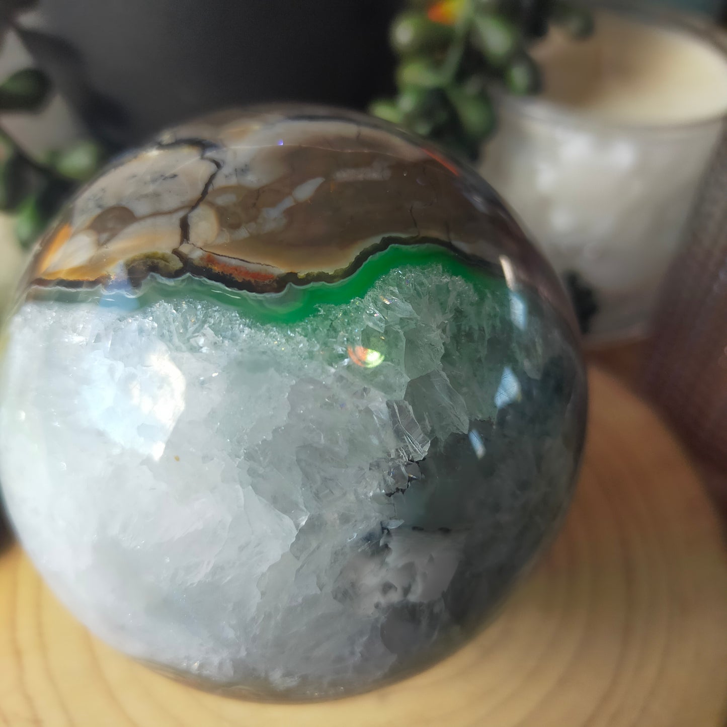 Volcano Agate Sphere