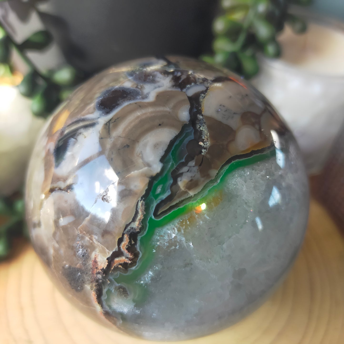 Volcano Agate Sphere