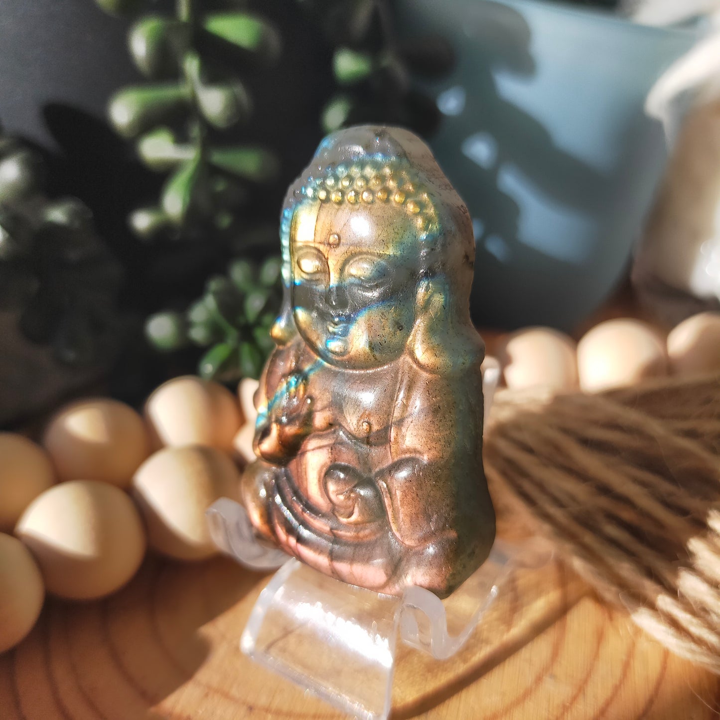 Labradorite Buddha