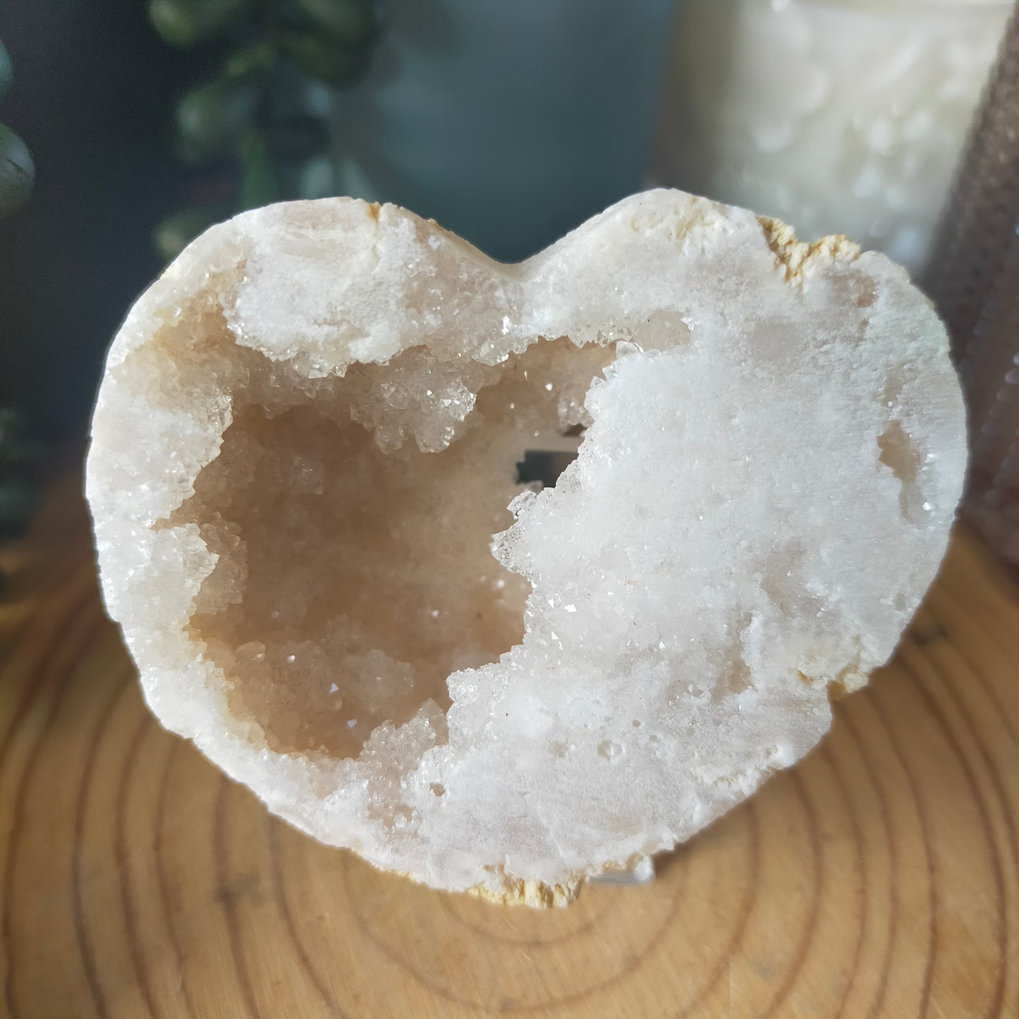 Morocco Agate Druzy Heart