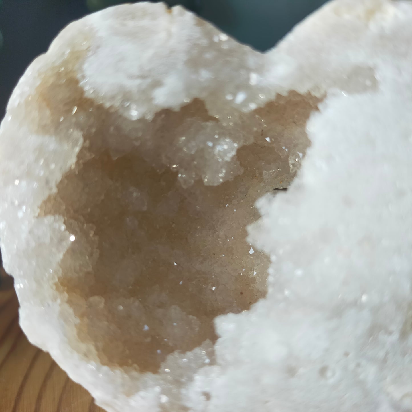 Morocco Agate Druzy Heart