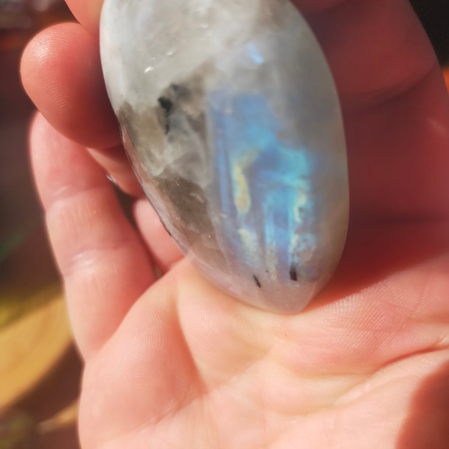 Rainbow Moonstone Palmstone