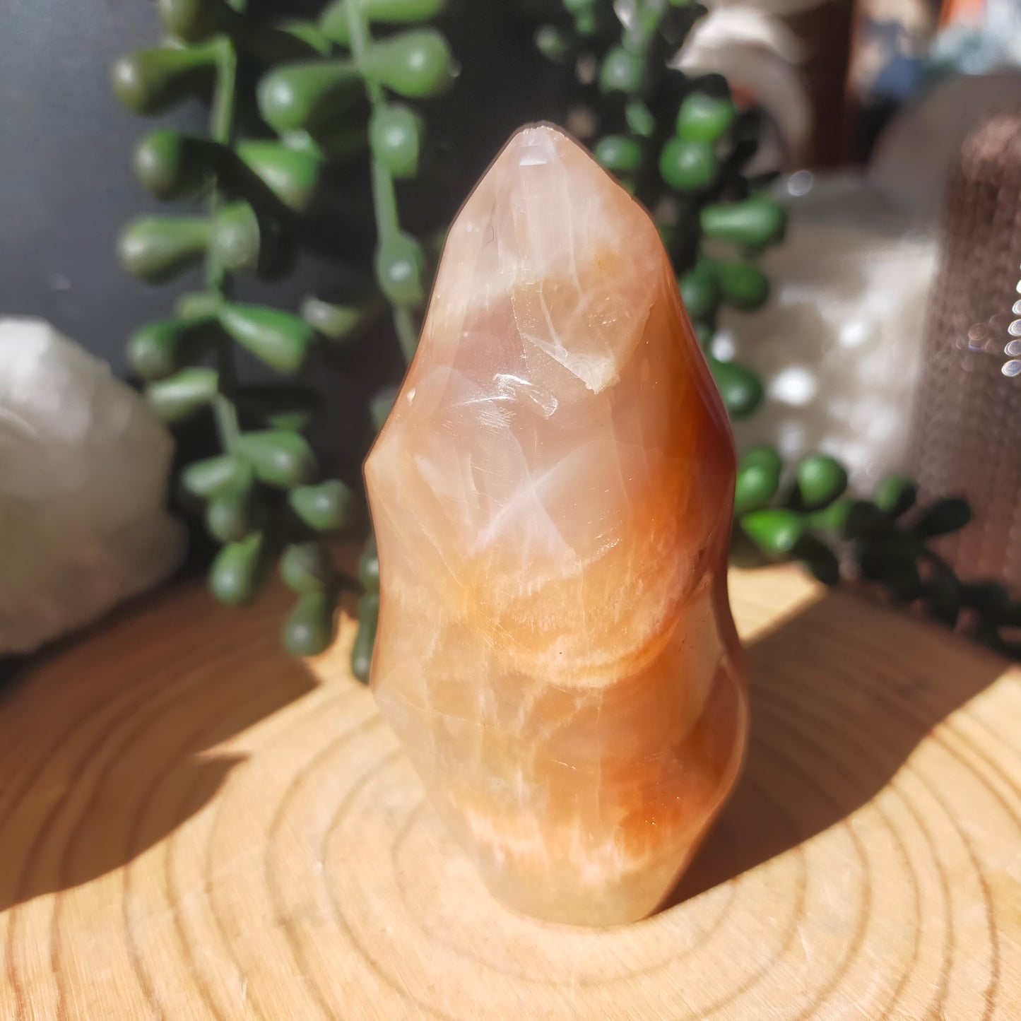 Peach Moonstone Flame