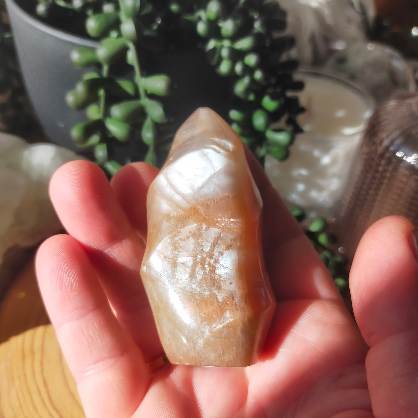 Peach Moonstone Flame