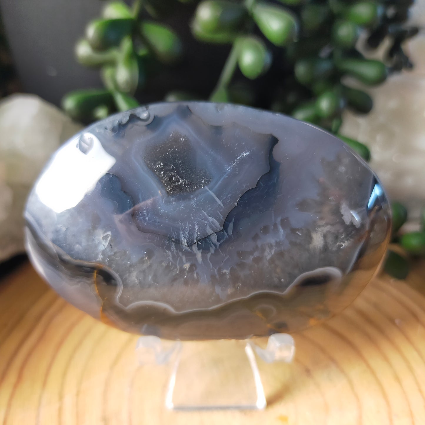 Large Volcano Agate Palmstone