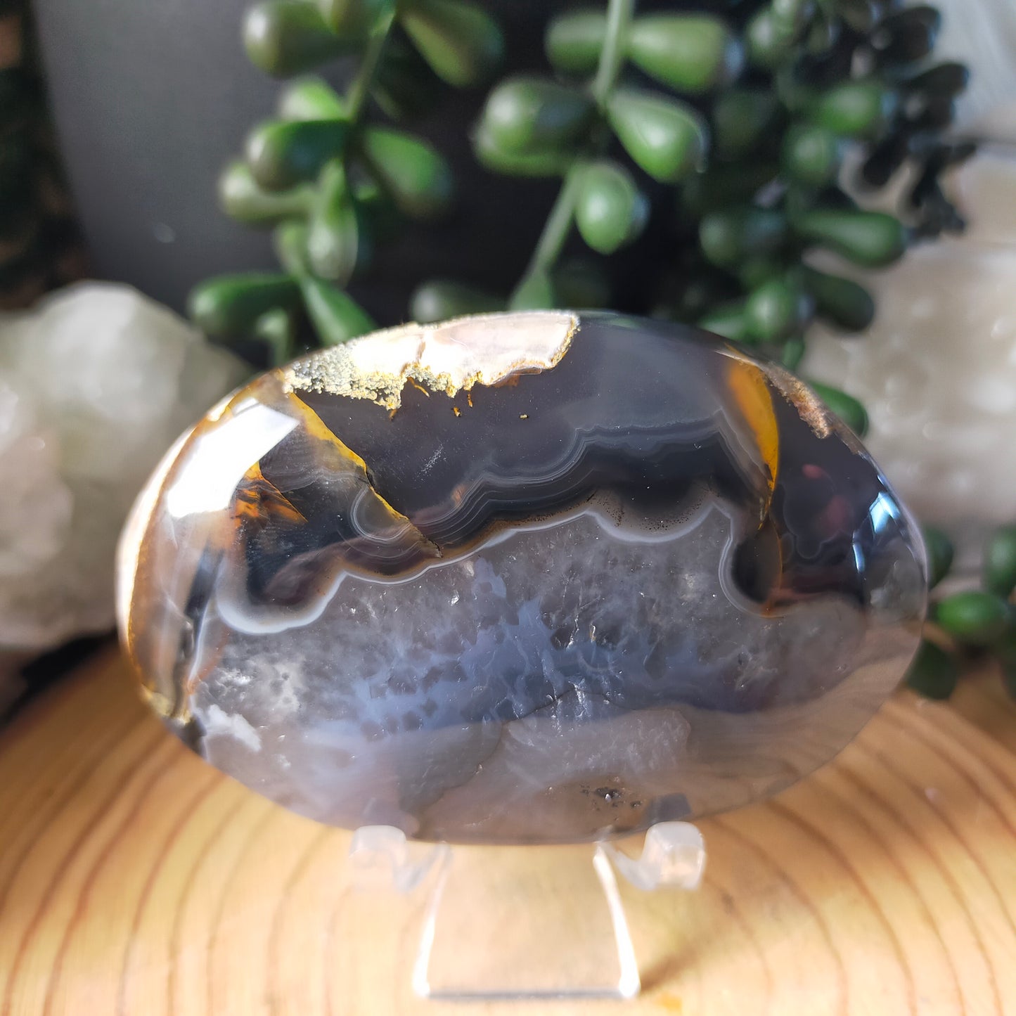 Large Volcano Agate Palmstone