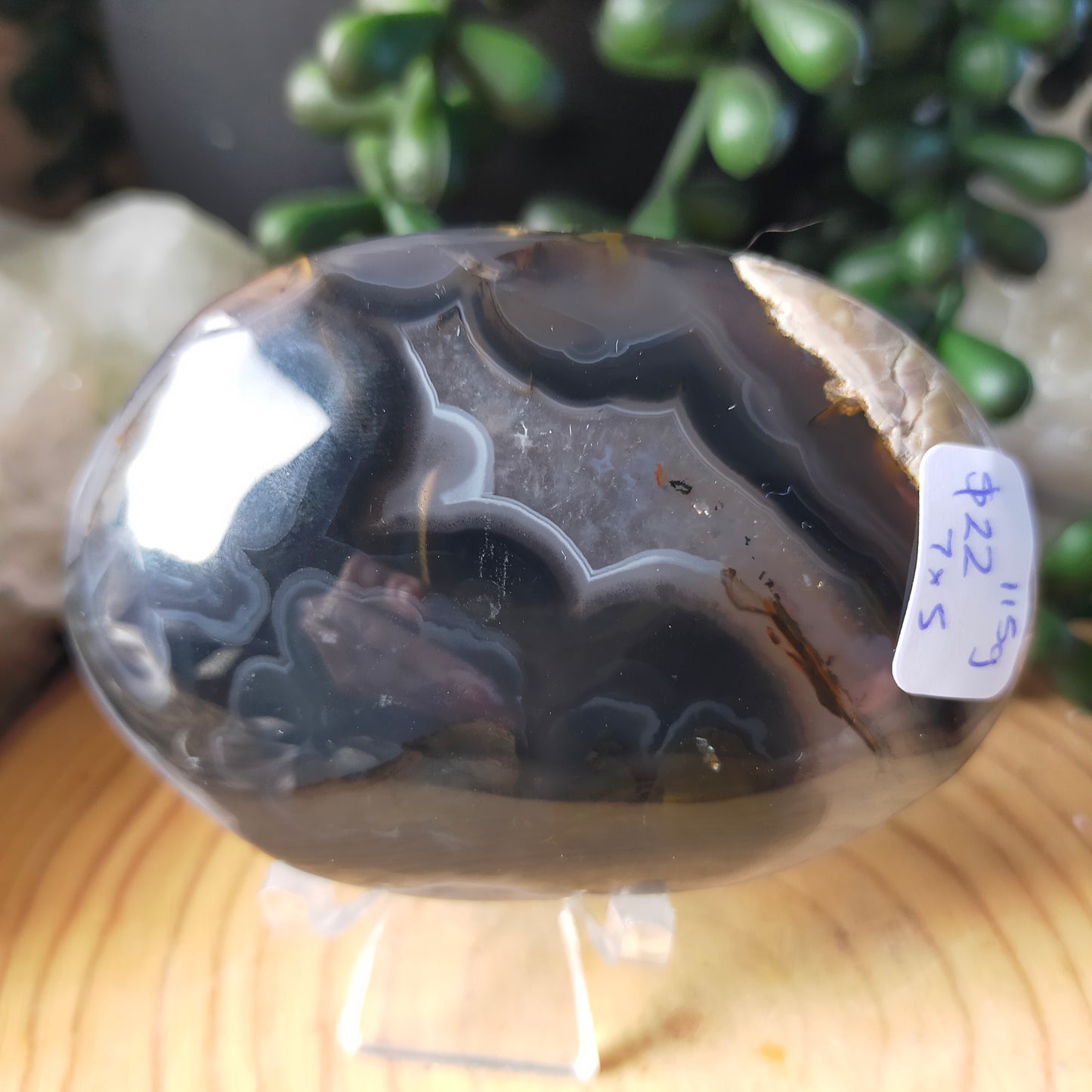 Large Volcano Agate Palmstone