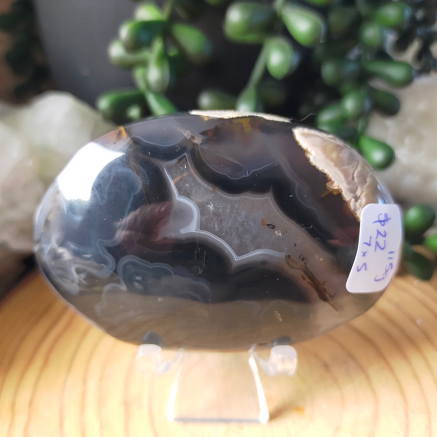 Large Volcano Agate Palmstone