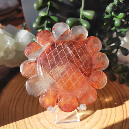 Fire Quartz Flower