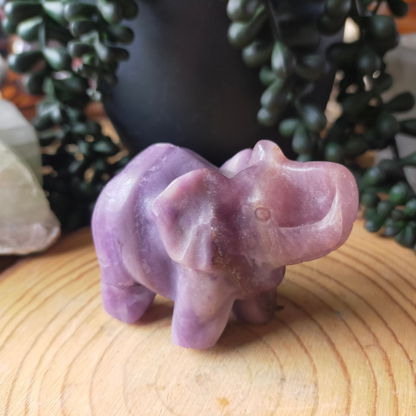 Silky Fluorite Elephant