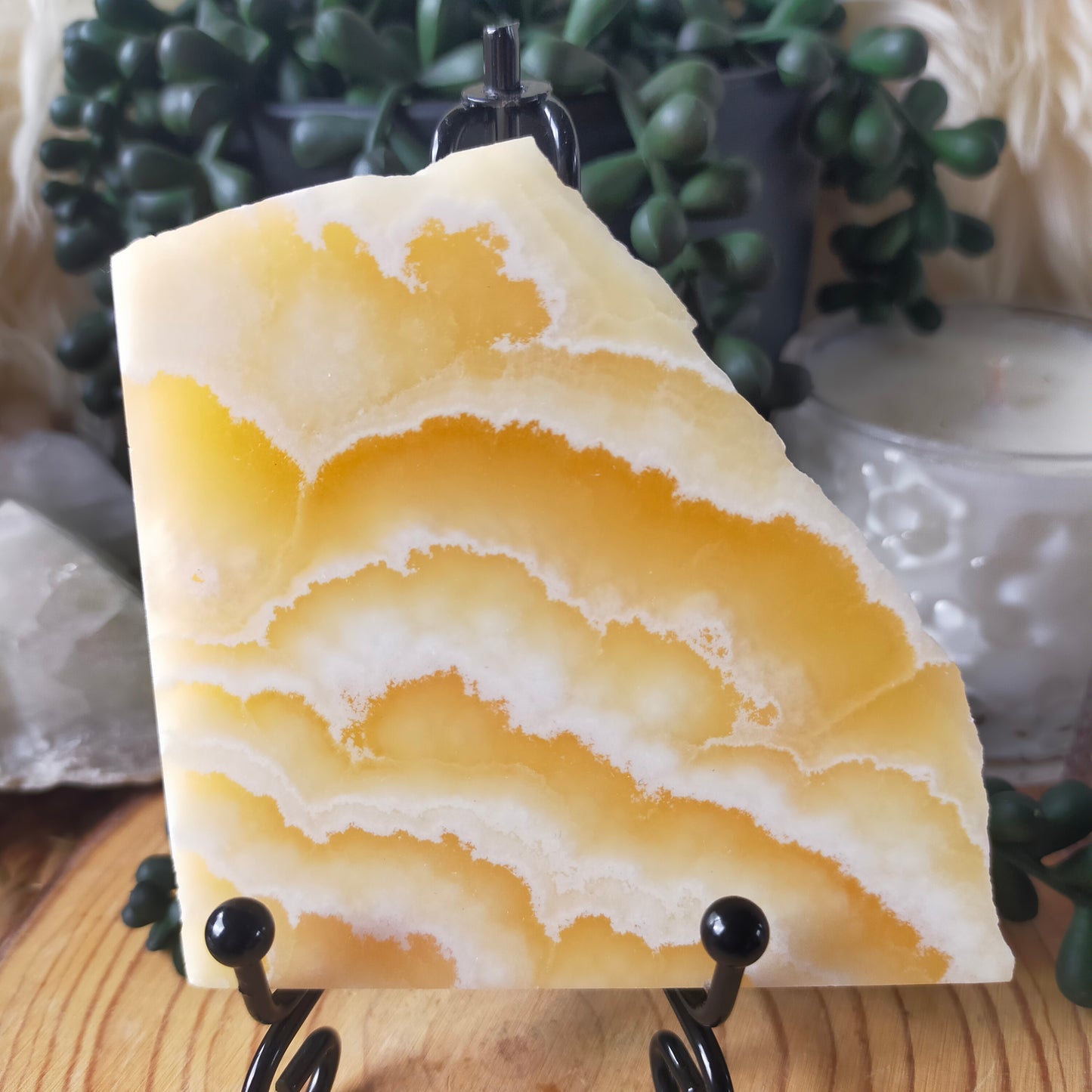 Yellow Calcite Slab